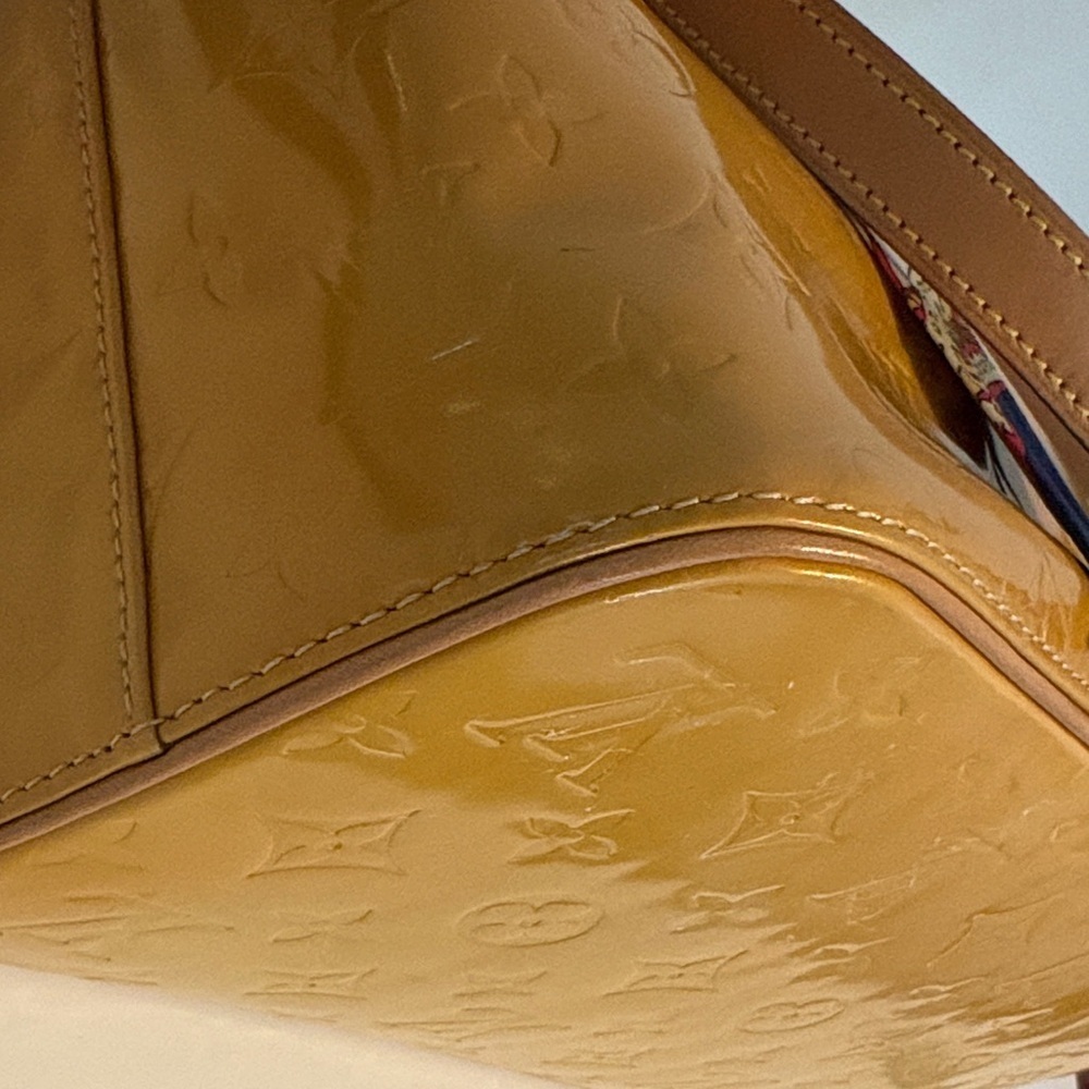 Vibrant Louis Vuitton Mustard Vernise Tote with COA - Picture 11 of 16